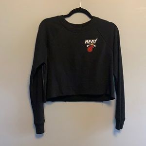Miami Heat Crop Sweater